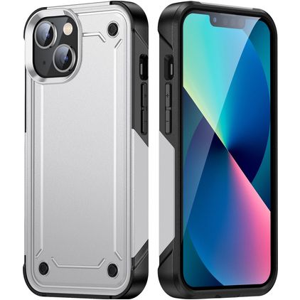 Mobigear Slim Armor Coque iPhone 14 Plus Coque arrière Rigide Anti-Chocs - Blanc