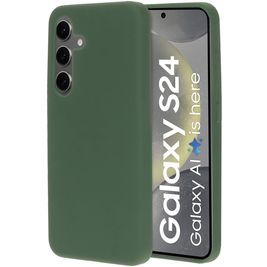 Mobiparts Coque Samsung Galaxy S24 Coque arrière en Silicone - Forest Green