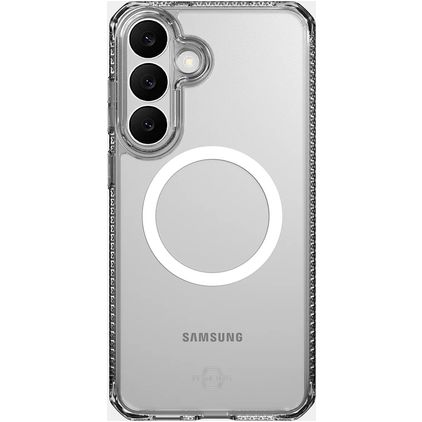 ITSKINS Level 2 HybridMagClear R Transparent Samsung Galaxy S26 FE MagSafe Plastique rigide Coque arrière Antichoc - Transparent