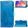 Mobigear Clover Housse Samsung Galaxy A70 Etui Porte-Monnaie - Bleu