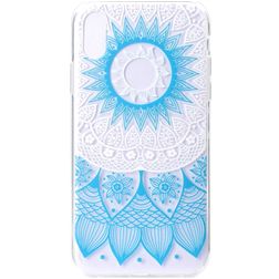 Mobigear Design Coque iPhone XS Max Coque arrière en TPU Souple - Mandala Blue