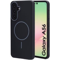 Mobiparts Slim Line Samsung Galaxy A56 MagSafe Plastique rigide Coque arrière - Onyx Black