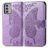 Mobigear Butterfly Housse Nokia G42 Etui Porte-Monnaie - Violet
