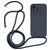 Mobigear Lanyard iPhone 14 Pro Coque avec cordon en Silicone - Dark Blue