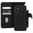 Mobiparts Samsung Galaxy A25 Coque Cuir véritable Étui 2en1 avec coque amovible Portefeuille - Noir