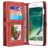 CaseMe 008 iPhone 7 Plus Coque Étui 2en1 avec coque amovible Portefeuille - Rouge