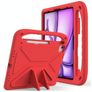 Mobigear AeroArmor Coque iPad Air 13 Pouces (2025) Coque de tablette pour enfants avec Poignée Enfants en EVA + Porte-crayon - Rouge