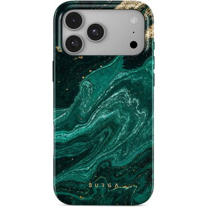 Burga Tough Coque iPhone 18 Pro Max MagSafe Coque arrière Rigide Anti-Chocs - Emerald Pool