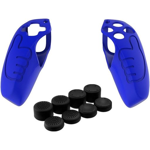 Mobigear Classic Coque Playstation 5 controller Thin Coque en Silicone Souple - Bleu