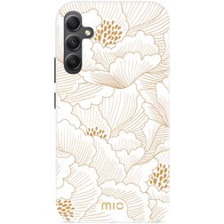 MIO Samsung Galaxy A34 MagSafe Plastique rigide Coque arrière - White Roses