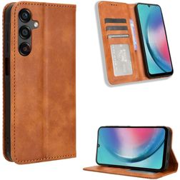 Mobigear Sensation Housse Samsung Galaxy M55 Etui Porte-Monnaie - Marron