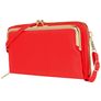 Antonio Fonzo Crossbody Clutch Snap Sac Téléphone - Large - Rouge