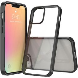 Mobigear Crystal iPhone 13 Plastique rigide Coque arrière - Noir
