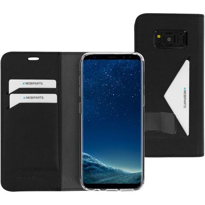 Mobiparts Classic Wallet Samsung Galaxy S8 Étui Portefeuille - Noir