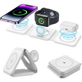 Valenta 3-in-1 - Chargeur Qi Wireless 1.5 mètres - Blanc
