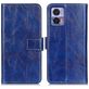 Mobigear Basic Housse Motorola Edge 30 Neo Etui Porte-Monnaie - Bleu