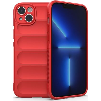 Mobigear Bumpy Coque iPhone 14 Plus Coque arrière en TPU Souple - Rouge