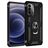 Mobigear Armor Ring Motorola Moto G52 Plastique rigide Coque arrière Antichoc avec bague de maintien - Noir