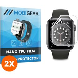 Mobigear Apple Watch - 40 mm Protection d'écran Film - Compatible Coque (Lot de 2)