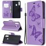 Mobigear Butterfly Housse Samsung Galaxy A20s Etui Porte-Monnaie - Violet
