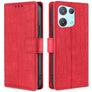 Mobigear Croco Housse OPPO Reno 8 Pro 5G Etui Porte-Monnaie - Rouge
