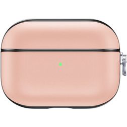 Valenta Snap Coque Apple AirPods Pro 1 Coque en Cuir Véritable - Rose