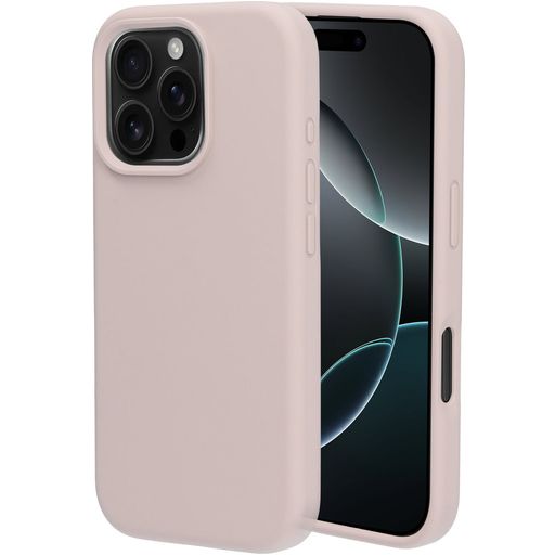 Mobiparts Coque iPhone 16 Pro Coque arrière en Silicone - Soft Salmon