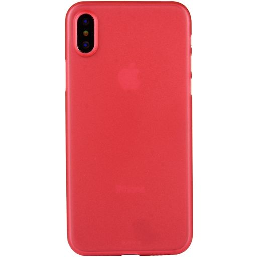 Mobigear Ultra Slim Coque iPhone XS Coque arrière Rigide Extra-fin - Rouge