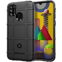 Mobigear Rugged Shield Coque Xiaomi Redmi 9C Coque arrière en TPU Souple Anti-Chocs - Noir