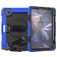 Mobigear SureGrip Xtreme Coque iPad Air 11 Pouces (2024) Coque arrière en Plastique rigide,Silicone + Porte-crayon + Bandoulière + Support Amovible - Dark Blue