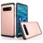 Mobigear Card Samsung Galaxy S10 Plus Plastique rigide Coque arrière Antichoc avec porte-cartes - Rose doré