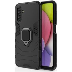 Mobigear Armor Ring Coque Samsung Galaxy A13 5G Coque arrière Rigide Anti-Chocs avec Anneau-Support - Noir