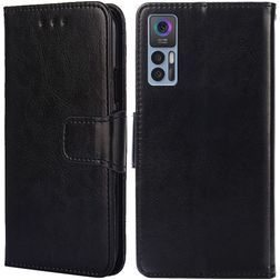 Mobigear Wallet Housse TCL 30 Etui Porte-Monnaie - Noir