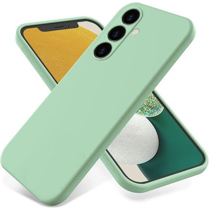 Mobigear Rubber Touch Samsung Galaxy S24 FE Silicone Coque arrière - Vert