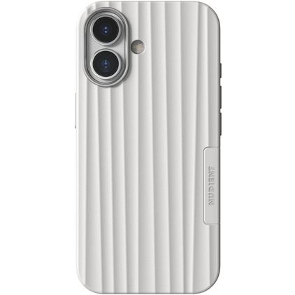 Nudient Bold iPhone 17 MagSafe Plastique rigide Coque arrière - Chalk White