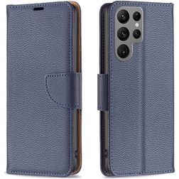 Mobigear Excellent Housse Samsung Galaxy S23 Ultra Etui Porte-Monnaie - Bleu