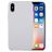 Mobigear Rubber Touch Coque iPhone XS Coque arrière en Silicone - Blanc