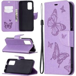 Mobigear Butterfly Housse POCO M3 Etui Porte-Monnaie - Violet