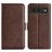 Mobigear Slim Magnet Housse Google Pixel 8a Etui Porte-Monnaie - Marron