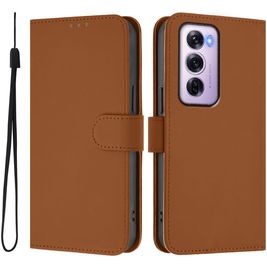 Mobigear Urban Wallet Housse OPPO Reno 12 Pro Etui Porte-Monnaie - Marron