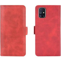 Mobigear Slim Magnet Housse Samsung Galaxy M51 Etui Porte-Monnaie - Rouge