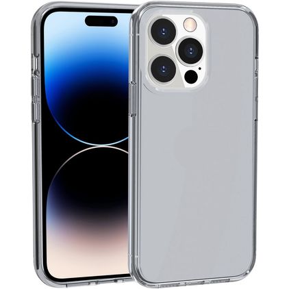 Mobigear Crystal Coque iPhone 14 Pro Coque arrière Rigide - Gris