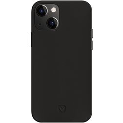 Valenta Coque iPhone 14 Plus MagSafe Coque arrière en Cuir Véritable - Noir