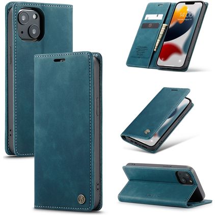 CaseMe 013 iPhone 13 Étui Portefeuille - Bleu