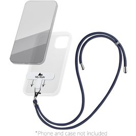 My Style Lanyard - Cordon de téléphone universel ajustable - Bleu