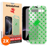 GrizzlyCoat Easy Align iPhone 17 Verre trempé Protection d'écran - Compatible Coque + Cadre d'installation (Lot de 2)