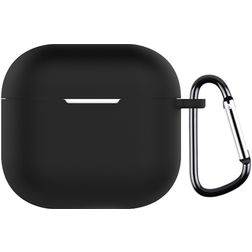Mobigear Colors Coque Apple AirPods 4 Coque en Silicone Souple - Noir
