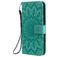 Mobigear Sunflower Housse Motorola Moto G8 Plus Etui Porte-Monnaie - Turquoise