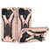 Mobigear Armor Stand Coque Realme C25Y Coque arrière Rigide Anti-Chocs avec Support Amovible - Rose doré