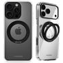 Mobilize 360 Rotating Ring Coque iPhone 16 Pro MagSafe Coque arrière Rigide avec Anneau-Support - Noir